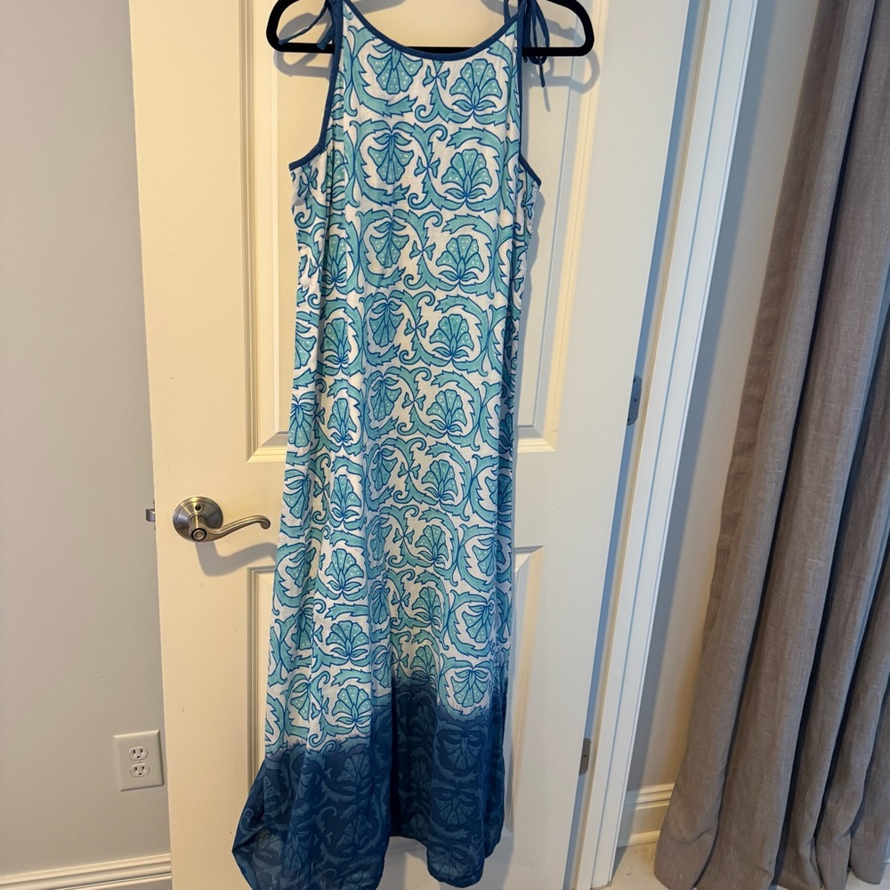 Roberta Roller Rabbit Blue Patterned Sleeveless M… - image 4